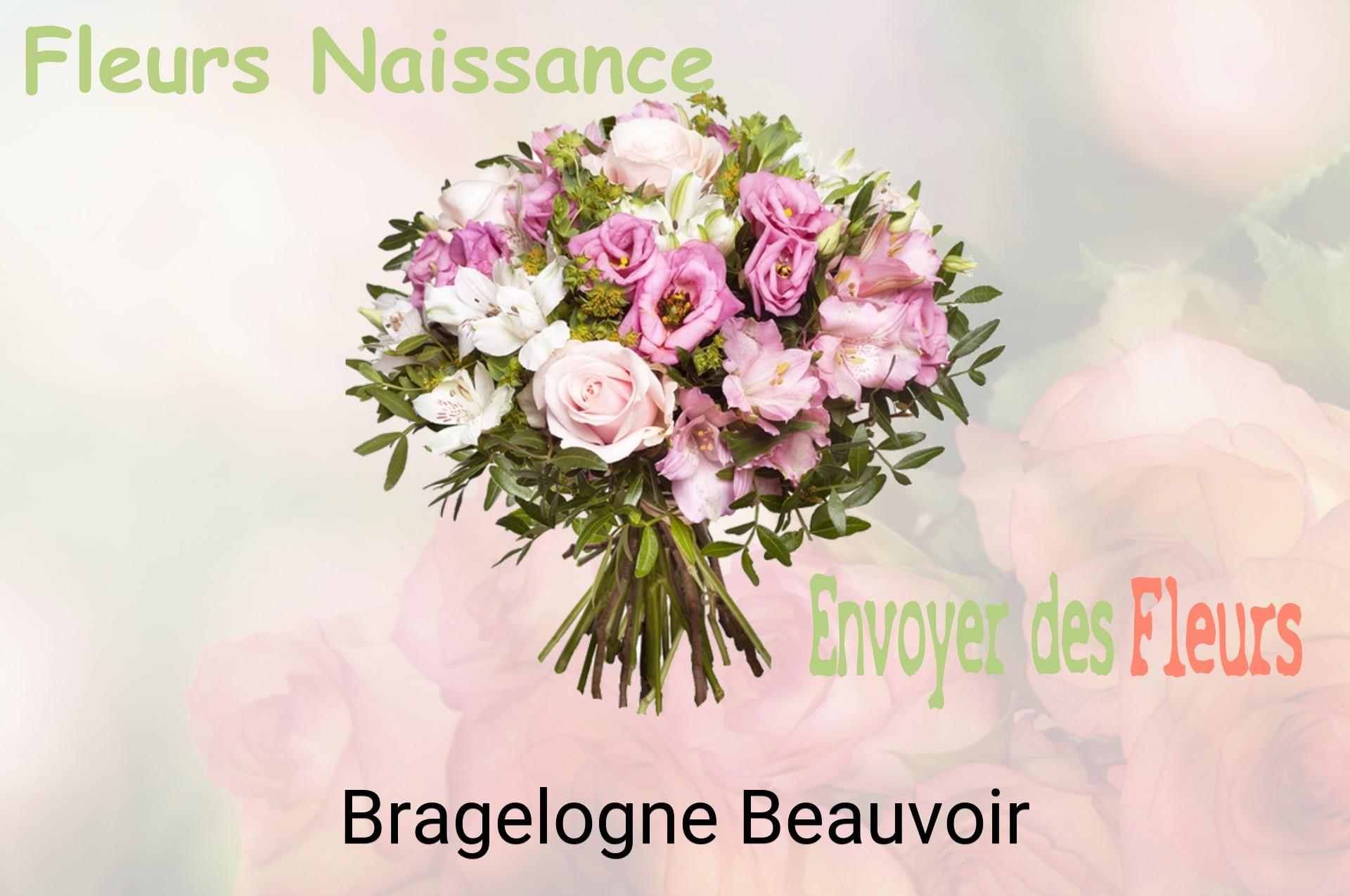 Bouquet de fleurs de naissance livré à Bragelogne-Beauvoir